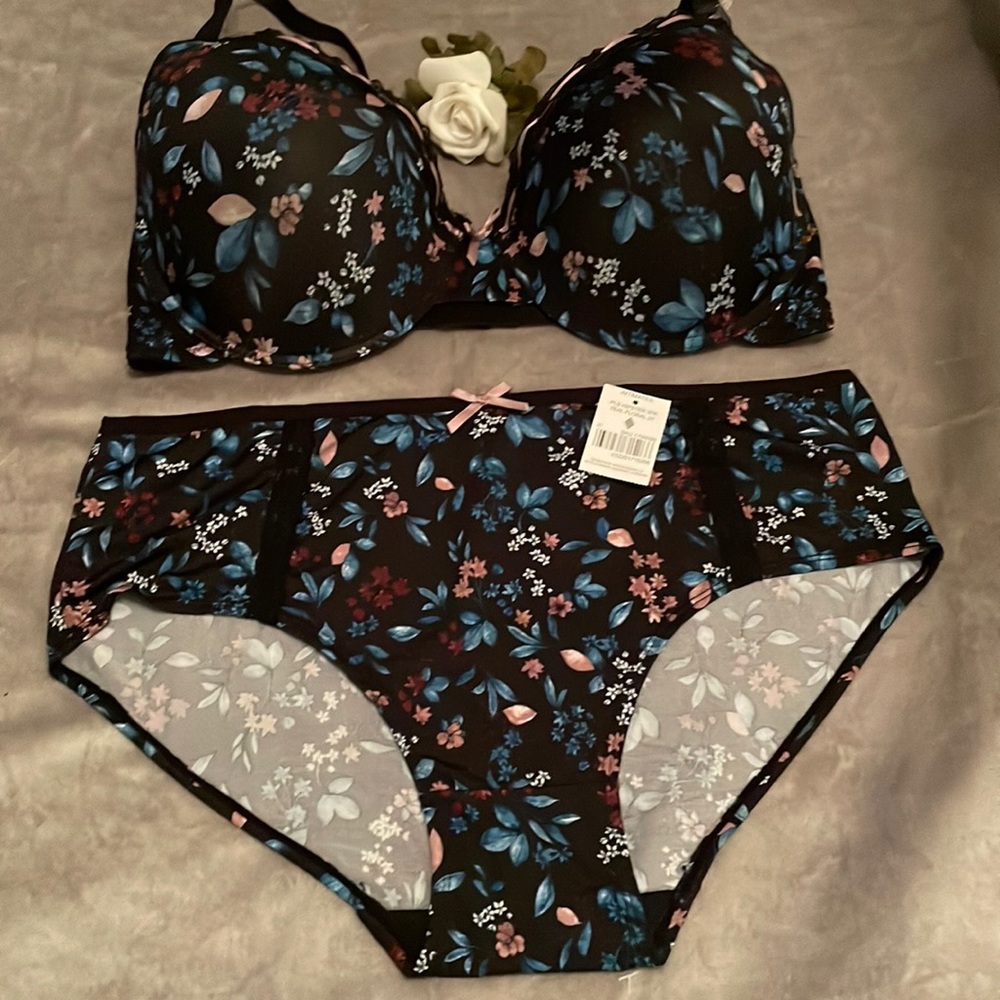 Plus Size Bra Set - Size 44D/2X